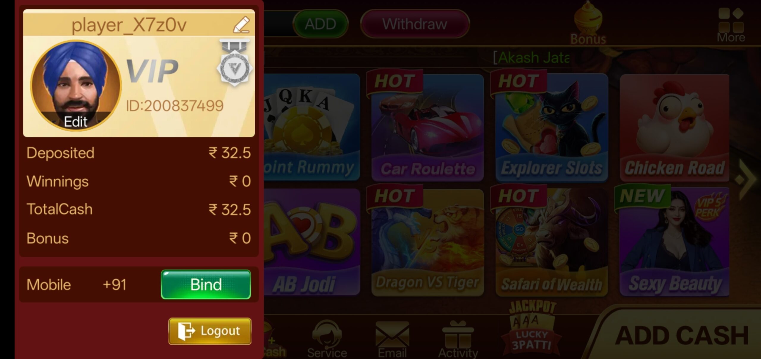 Teen Patti Master Id